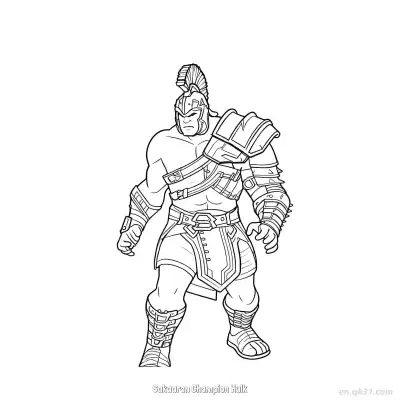 Free printable Sakaaran Champion Hulk  Coloring Page - Free Printable Fortnite MARVEL SERIES PDFS Coloring Sheets coloring page