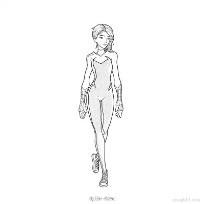 Free printable Spider-Gwen  Coloring Page - Free Printable Fortnite MARVEL SERIES PDFS Coloring Sheets coloring page