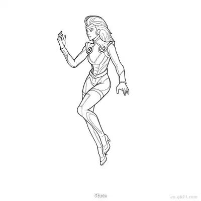 Free printable Storm  Coloring Page - Free Printable Fortnite MARVEL SERIES PDFS Coloring Sheets coloring page
