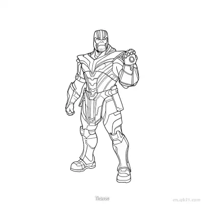 Free printable Thanos  Coloring Page - Free Printable Fortnite MARVEL SERIES PDFS Coloring Sheets coloring page
