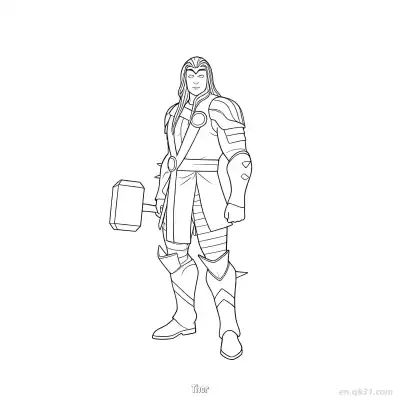 Free printable Thor  Coloring Page - Free Printable Fortnite MARVEL SERIES PDFS Coloring Sheets coloring page