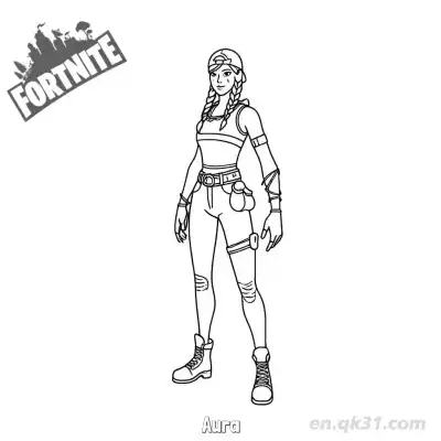 Free printable Aura  Coloring Page - Free Printable Fortnite PDFS Coloring Sheets coloring page