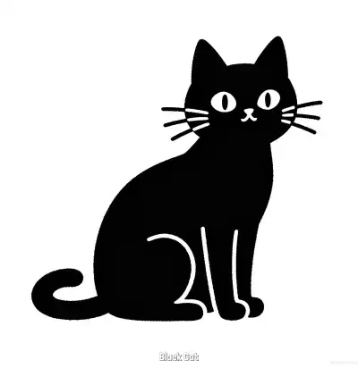 Free printable Black Cat 2 Coloring Page - Free Printable Halloween PDFS Coloring Sheets coloring page