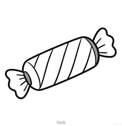 Free printable Candy 4 Coloring Page - Free Printable Halloween PDFS Coloring Sheets coloring page