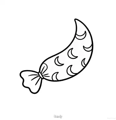 Free printable Candy 7 Coloring Page - Free Printable Halloween PDFS Coloring Sheets coloring page