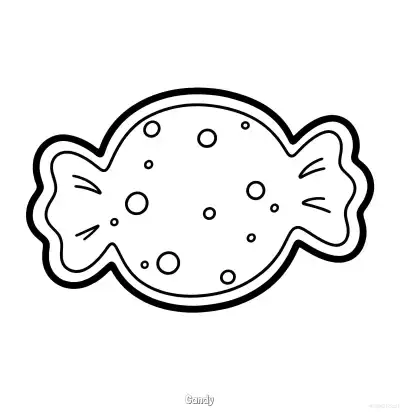 Free printable Candy 8 Coloring Page - Free Printable Halloween PDFS Coloring Sheets coloring page
