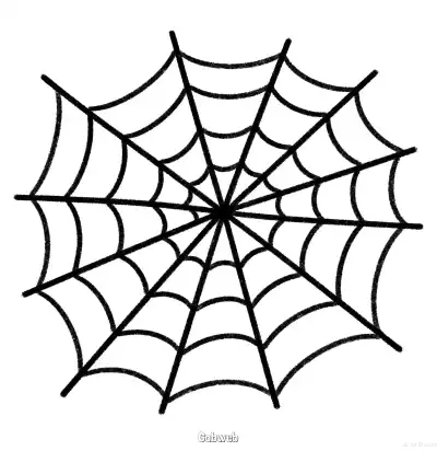 Free printable Cobweb 1 Coloring Page - Free Printable Halloween PDFS Coloring Sheets coloring page
