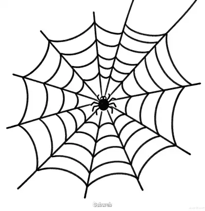 Free printable Cobweb 2 Coloring Page - Free Printable Halloween PDFS Coloring Sheets coloring page