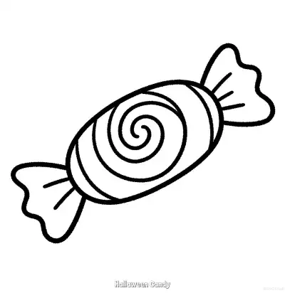 Free printable Halloween Candy 1 Coloring Page - Free Printable Halloween PDFS Coloring Sheets coloring page