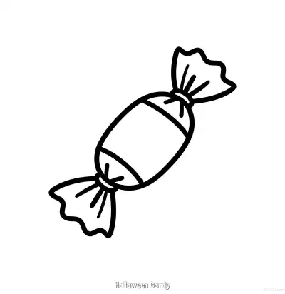 Free printable Halloween Candy 2 Coloring Page - Free Printable Halloween PDFS Coloring Sheets coloring page