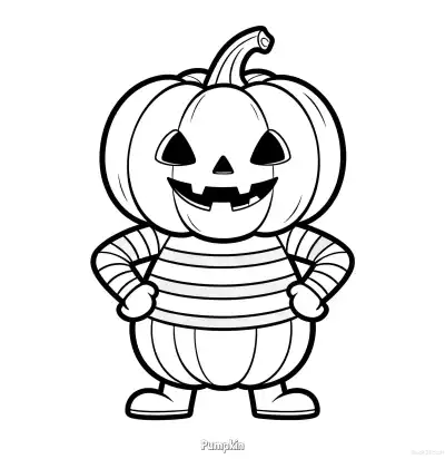 Free printable Pumpkin 10 Coloring Page - Free Printable Halloween PDFS Coloring Sheets coloring page