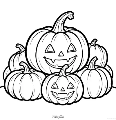 Free printable Pumpkin 13 Coloring Page - Free Printable Halloween PDFS Coloring Sheets coloring page