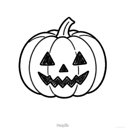 Free printable Pumpkin 14 Coloring Page - Free Printable Halloween PDFS Coloring Sheets coloring page