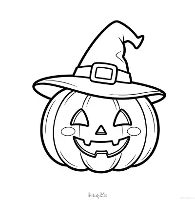 Free printable Pumpkin 2 Coloring Page - Free Printable Halloween PDFS Coloring Sheets coloring page