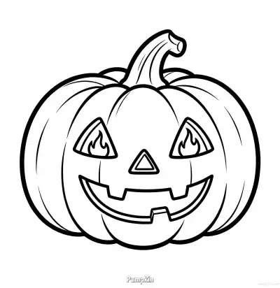 Free printable Pumpkin 3 Coloring Page - Free Printable Halloween PDFS Coloring Sheets coloring page