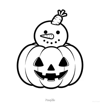 Free printable Pumpkin 7 Coloring Page - Free Printable Halloween PDFS Coloring Sheets coloring page