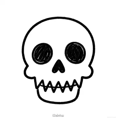 Free printable Skeleton 3 Coloring Page - Free Printable Halloween PDFS Coloring Sheets coloring page