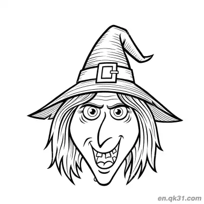 Free printable Cute Little Witch Holding Black Cat Coloring Page coloring page