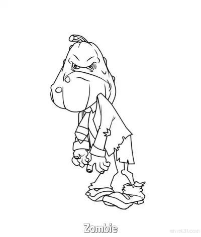 Free printable Zombie 5 Coloring Page - Free Printable Halloween PDFS Coloring Sheets coloring page