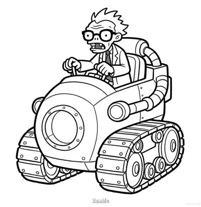 Free printable Zombie 8 Coloring Page - Free Printable Halloween PDFS Coloring Sheets coloring page