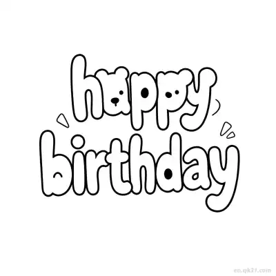 Free printable Happy Birthday 20 Coloring Page - Free PDF Printable Birthday Coloring Sheets coloring page