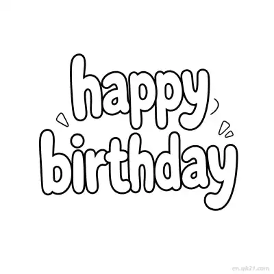 Free printable Happy Birthday 23 Coloring Page - Free PDF Printable Birthday Coloring Sheets coloring page