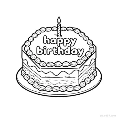 Free printable Happy Birthday 35 Coloring Page - Free PDF Printable Birthday Coloring Sheets coloring page