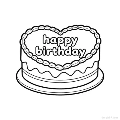 Free printable Happy Birthday 37 Coloring Page - Free PDF Printable Birthday Coloring Sheets coloring page