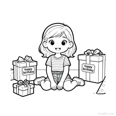 Free printable Happy Birthday 50 Coloring Page - Free PDF Printable Birthday Coloring Sheets coloring page
