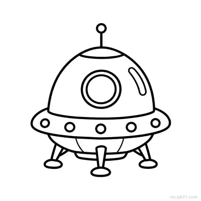 Free printable Alien House  Coloring Page - Free PDF Printable House Coloring Sheets coloring page