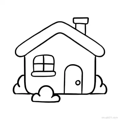 Free printable Cloudy Nook Cottage  Coloring Page - Free PDF Printable House Coloring Sheets coloring page