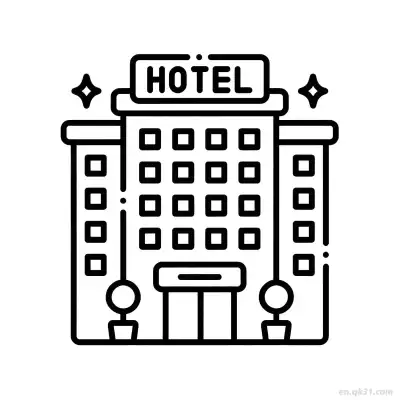 Free printable Hotel House  Coloring Page - Free PDF Printable House Coloring Sheets coloring page