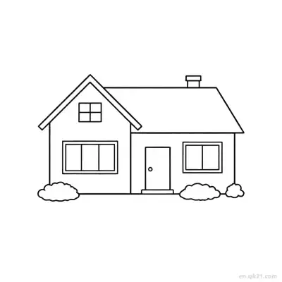 Free printable Pineview Ranch House  Coloring Page - Free PDF Printable House Coloring Sheets coloring page