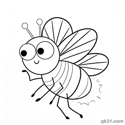 Flying Glowing Lightning Bug Coloring Page