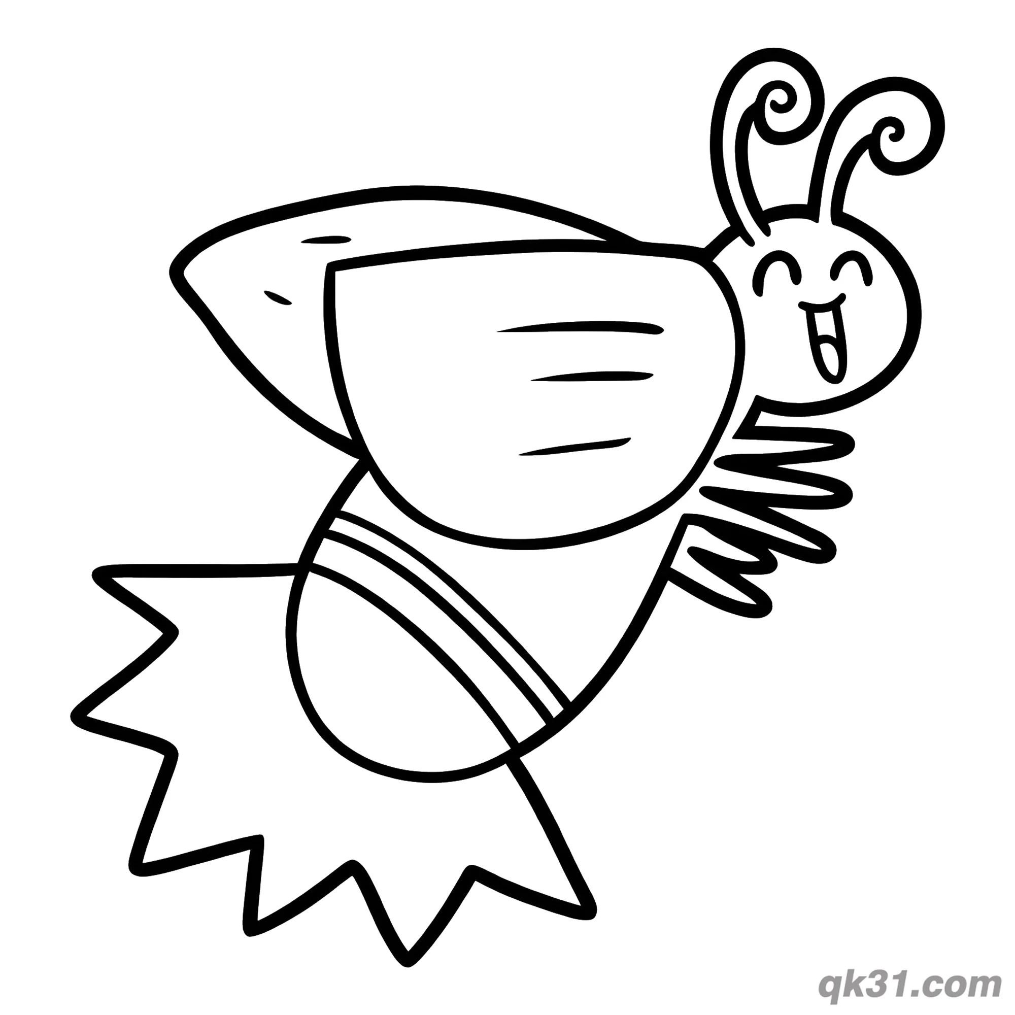 Sketchy Flying Firefly Coloring Page – Free Printable Coloring Page for Kids and Adults