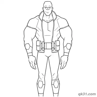 Free printable Allen The Alien Invincible Trench Coat Standing Coloring Page coloring page