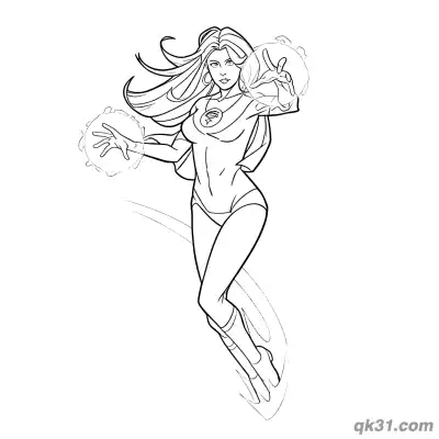 Free printable Atom Eve Energy Manifestation Simple Coloring Sheet coloring page