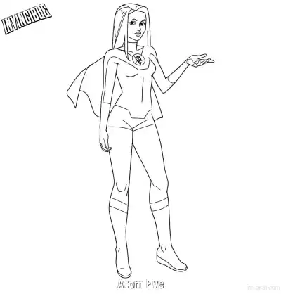 Free printable Atom Eve 1 Coloring Page - Free Printable Invincible PDFS Coloring Sheets coloring page