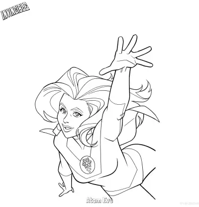 Free printable Atom Eve 5 Coloring Page - Free Printable Invincible PDFS Coloring Sheets coloring page