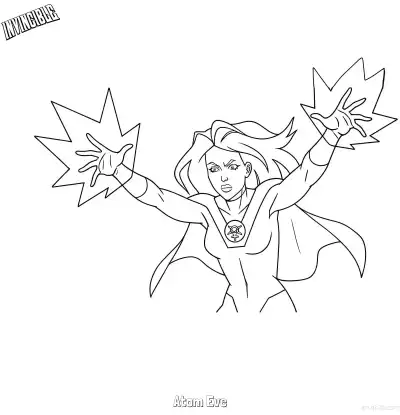 Free printable Atom Eve 6 Coloring Page - Free Printable Invincible PDFS Coloring Sheets coloring page