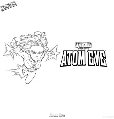 Free printable Atom Eve 8 Coloring Page - Free Printable Invincible PDFS Coloring Sheets coloring page
