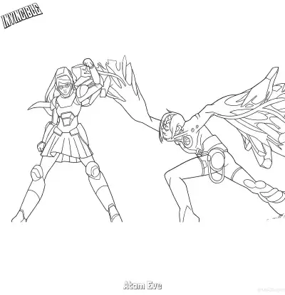Free printable Atom Eve 9 Coloring Page - Free Printable Invincible PDFS Coloring Sheets coloring page
