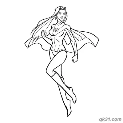 Free printable Full Body Atom Eve Standing Pose Coloring Page and Palette coloring page