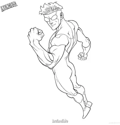 Free printable Invincible 2 Coloring Page - Free Printable Invincible PDFS Coloring Sheets coloring page