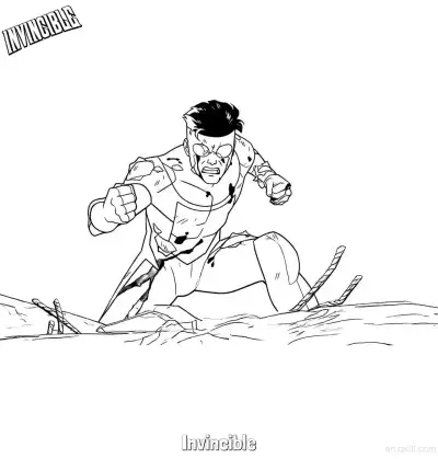 Free printable Invincible 4 Coloring Page - Free Printable Invincible PDFS Coloring Sheets coloring page