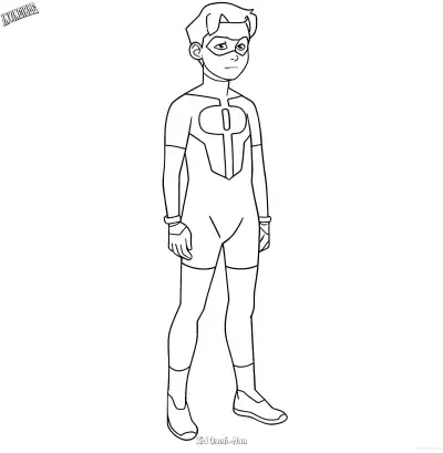 Free printable Kid Omni-Man  Coloring Page - Free Printable Invincible PDFS Coloring Sheets coloring page