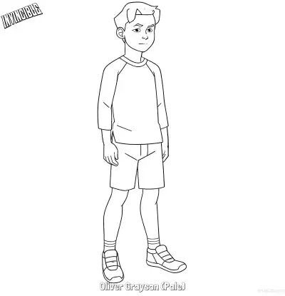 Free printable Oliver Grayson (Pale)  Coloring Page - Free Printable Invincible PDFS Coloring Sheets coloring page
