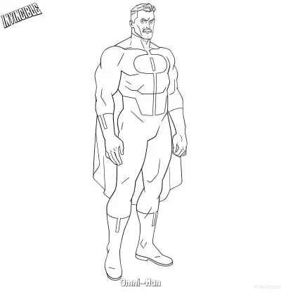 Free printable Omni-Man 1 Coloring Page - Free Printable Invincible PDFS Coloring Sheets coloring page