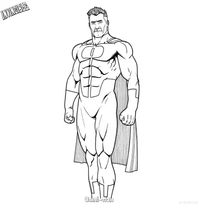 Free printable Omni-Man 3 Coloring Page - Free Printable Invincible PDFS Coloring Sheets coloring page