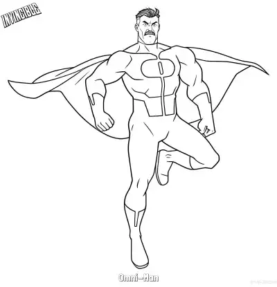 Free printable Omni-Man 4 Coloring Page - Free Printable Invincible PDFS Coloring Sheets coloring page
